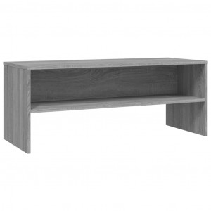 Mueble de TV madera contrachapada gris Sonoma 100x40x40 cm H