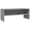 Mueble de TV madera contrachapada gris Sonoma 100x40x40 cm 2