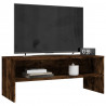 Mueble de TV madera contrachapada roble ahumado 100x40x40 cm 3