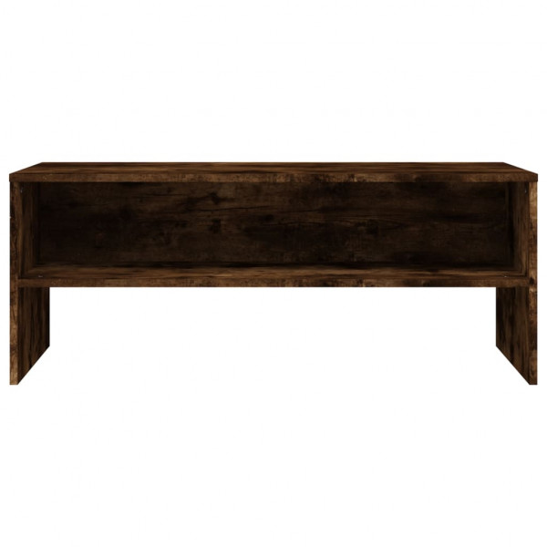 Mueble de TV madera contrachapada roble ahumado 100x40x40 cm M 4