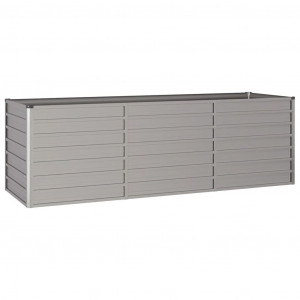 Arriate oxidado de acero corten 240x80x77 cm H