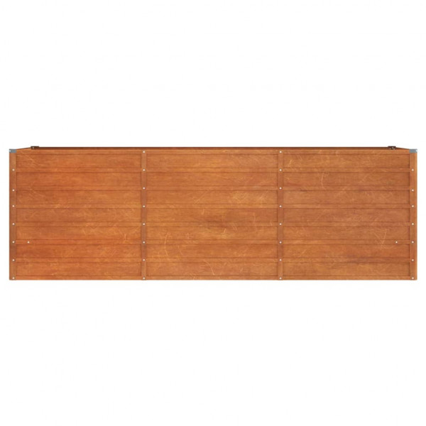 Arriate oxidado de acero corten 240x80x77 cm M 4