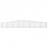 Cesta de gaviones forma arco hierro galvanizado 400x50x40/60 cm 3