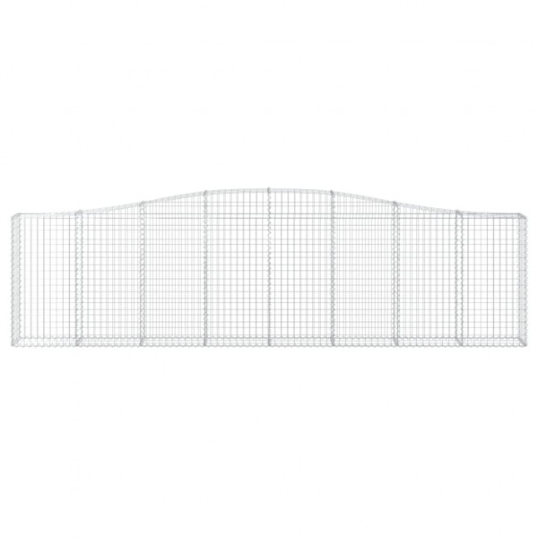 Cesta gaviones forma arco hierro galvanizado 400x30x100/120 cm M 3