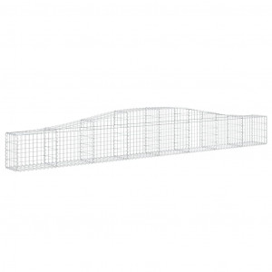 Cesta de gaviones forma arco hierro galvanizado 400x30x40/60 cm H