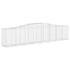 Cesto gabião arqueado 400x50x80/100 cm ferro galvanizado H
