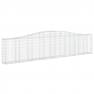 Cesta de gaviones forma arco hierro galvanizado 400x30x80/100cm H