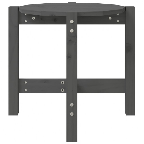 Mesa de centro de madera maciza de pino gris Ø52.5x45 cm M 5