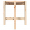 Mesa de centro Ø 42.5x45 cm madeira de pinho maciça 5