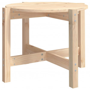 Mesa de centro de madera maciza de pino 62.5x45 cm H