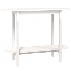 Mesa consola 110x40x80 cm pinho maciço branco H