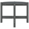 Mesa de centro de madera maciza de pino gris 62.5x45 cm 5
