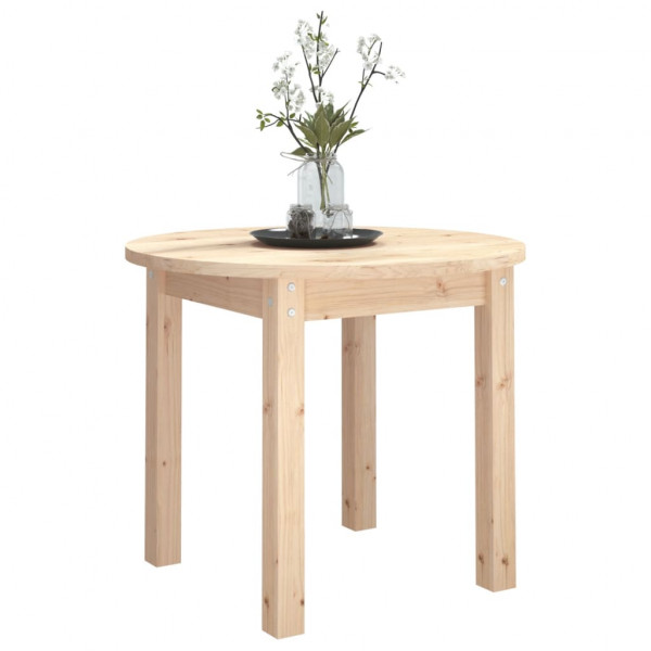 Mesa de centro de madera maciza de pino Ø 55x45 cm M 4