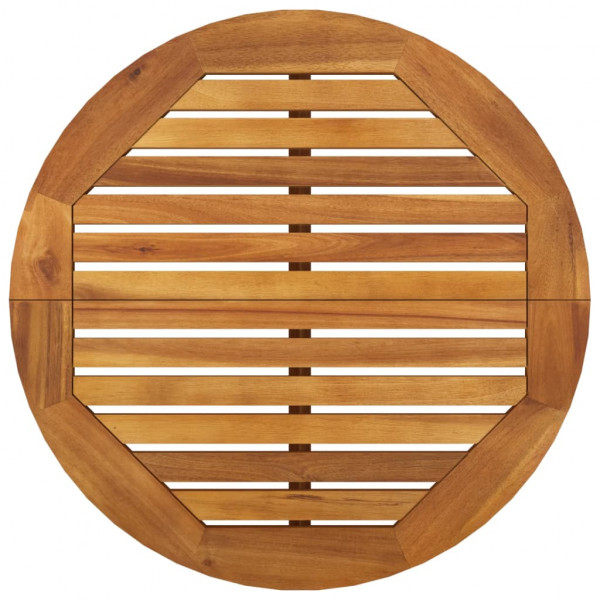 Mesa alta de jardín madera maciza de acacia Ø60x105 cm M 4