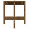 Mesa de centro de madera maciza de pino marrón miel Ø42.5x45 cm 5
