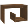Mesa auxiliar madera contrachapada roble marrón 59x36x38 cm 2