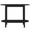 Mesa consola madera maciza de pino negro 110x40x80 cm 5
