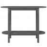 Mesa consola 110x40x80 cm madeira de pinho maciça cinzento 5