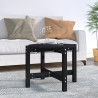 Mesa de centro de madera maciza de pino negro 62.5x45 cm 1