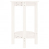 Mesa de centro Ø 40x60 cm madeira de pinho maciça branco 5