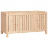 Caja de almacenaje jardín madera maciza de pino 121x55x64 cm 5