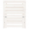 Compostador de madera maciza de pino blanco 63.5x63.5x77.5 cm 5