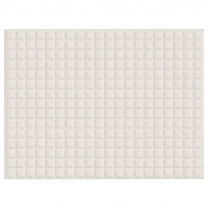 Manta con peso tela color crema claro 152x203 cm 11 kg H