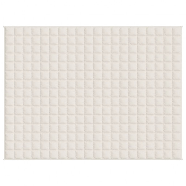 Manta com peso de tecido creme claro 152x203 cm 11 kg M 2