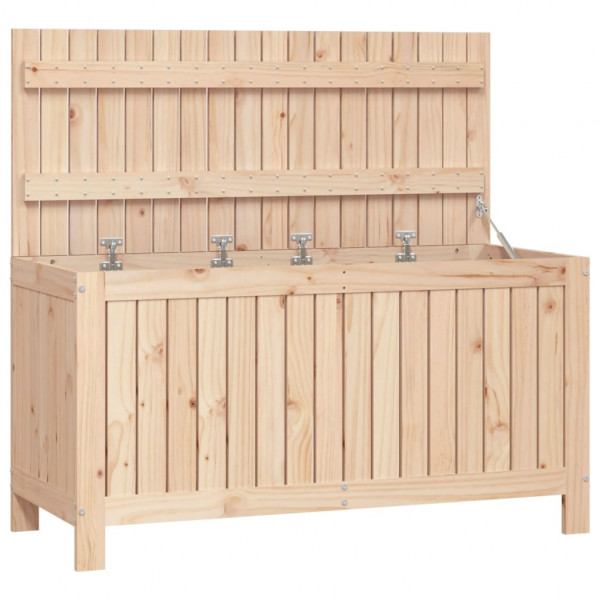 Caja de almacenaje jardín madera maciza de pino 115x49x60 cm M 2