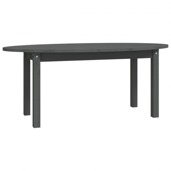 Mesa de centro de madera maciza de pino gris 110x55x45 cm M 2