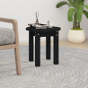 Mesa de centro de madera maciza de pino negro Ø35x35 cm 1