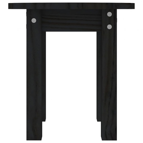 Mesa de centro de madera maciza de pino negro Ø35x35 cm M 5