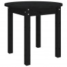Mesa de centro madera maciza de pino negro Ø 45x40 cm 2