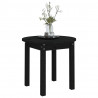 Mesa de centro madera maciza de pino negro Ø 45x40 cm 4