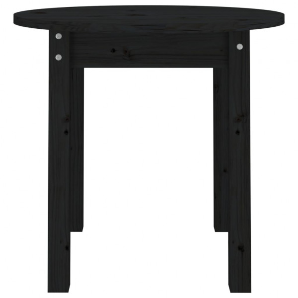 Mesa de centro madera maciza de pino negro Ø 45x40 cm M 5