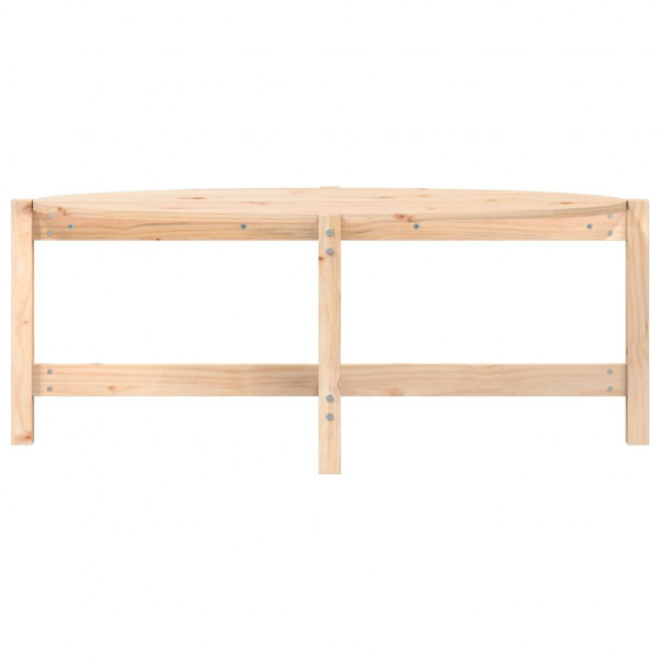 Mesa de centro de madera maciza de pino 118x63x45 cm M 5