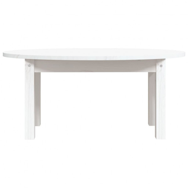 Mesa de centro de madera maciza de pino blanco 80x40x35 cm M 5