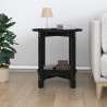 Mesa de centro de madera maciza de pino negro Ø55x60 cm 3