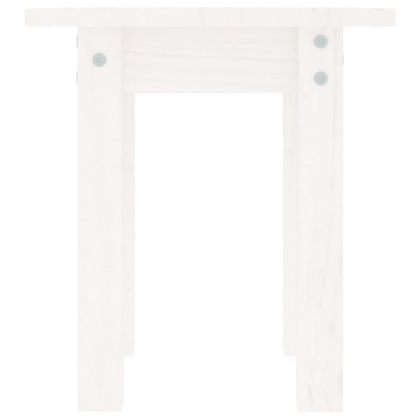 Mesa de centro de madera maciza de pino blanco Ø35x35 cm M 5