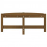 Mesa de centro 87x48x35 cm madeira de pinho maciça castanho-mel 5