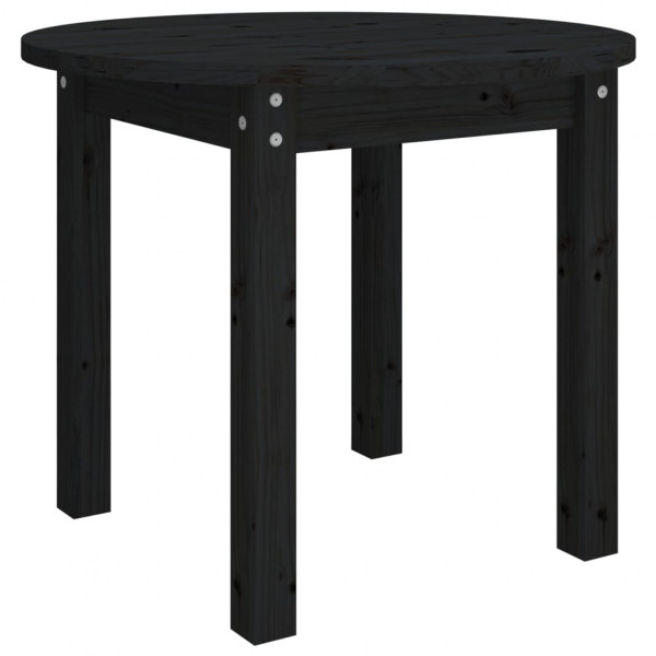 Mesa de centro de madera maciza de pino negro Ø 55x45 cm M 2