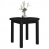 Mesa de centro de madera maciza de pino negro Ø 55x45 cm 4