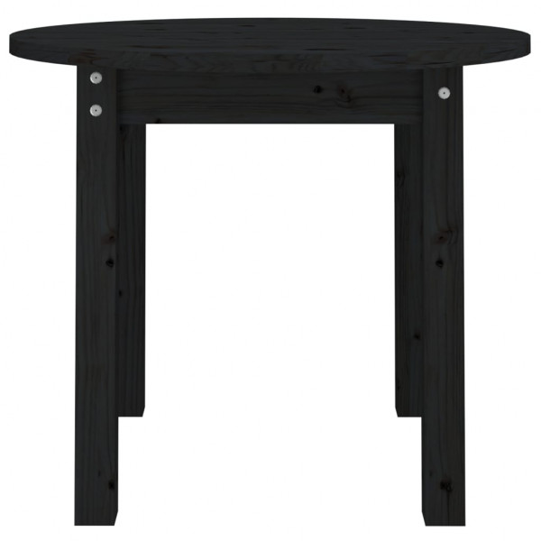 Mesa de centro de madera maciza de pino negro Ø 55x45 cm M 5
