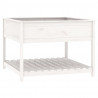 Jardinera de estante madera maciza pino blanca 111.5x111.5x81cm 2