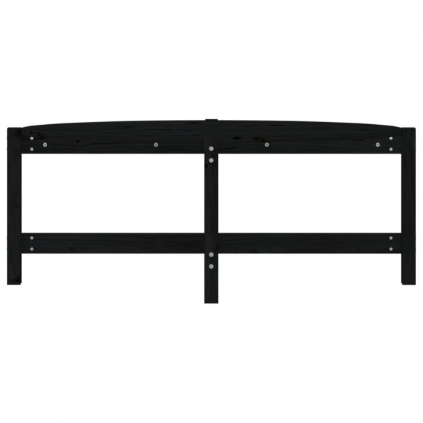 Mesa de centro de madera maciza de pino negro 118x63x45 cm M 5