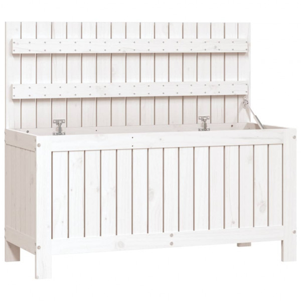 Caixa de arrumação jardim 108x42.5x54 cm pinho maciço branco M 2