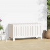 Caixa de arrumação jardim 108x42.5x54 cm pinho maciço branco 3