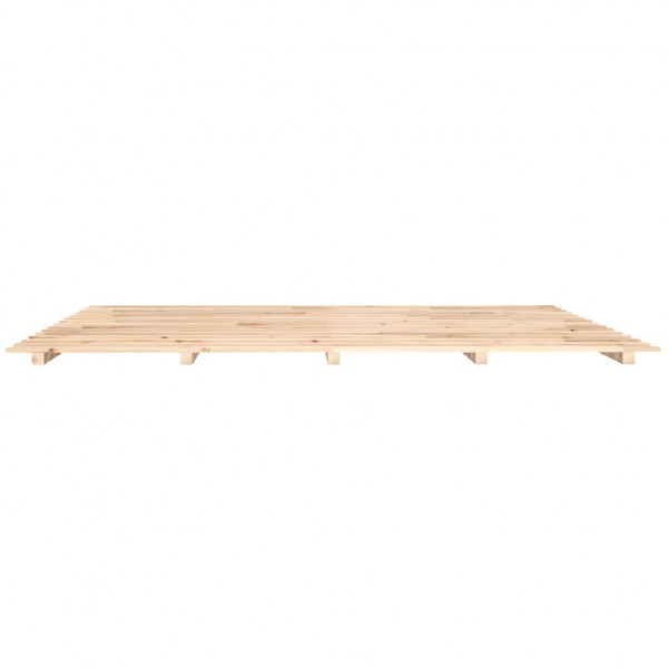 Estructura de cama de madera maciza de pino 200x200 cm M 5