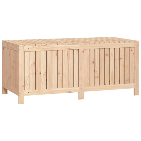 Caja de almacenaje jardín madera maciza de pino 147x68x64 cm M 5