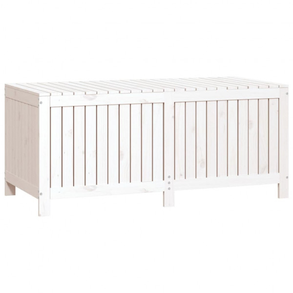 Caixa de arrumação jardim 147x68x64 cm pinho maciço branco M 5